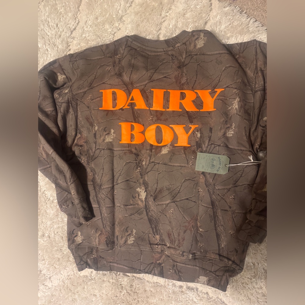 Dairy Boy New with Tags Crewneck Camp